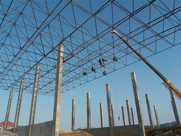 黄海加气站钢结构网架案例10